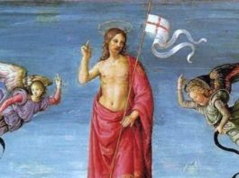 Raffaello: Krisztus feltámadása (részlet)