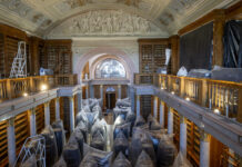 Fertőtlenítési munkálatok a Pannonhalmi Főapátsági Könyvtárban