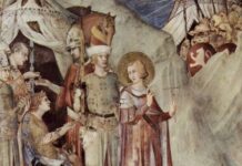 Simone Martini: Szent Márton kilép a hadseregből