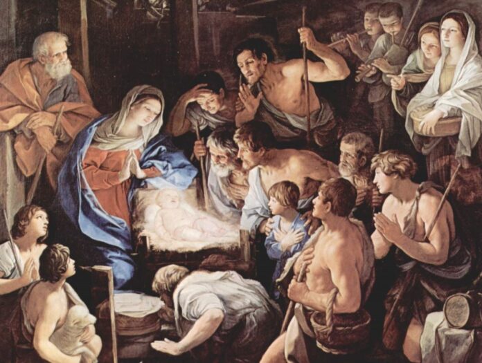 Guido Reni: Pásztorok imádása - részlet