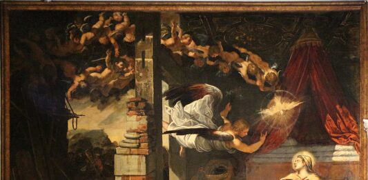 Jacopo Tintoretto: Az angyali üdvözlet