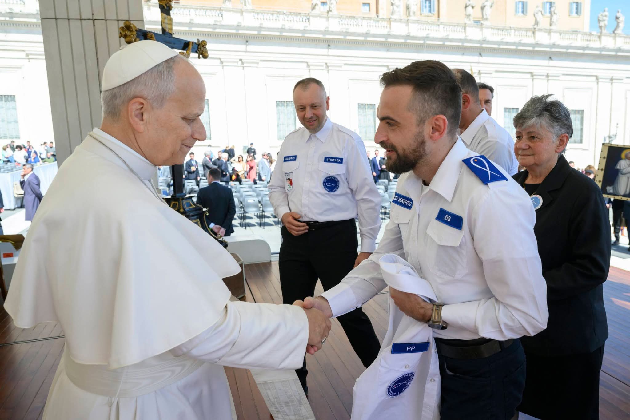 A pápa fogadta a nagyváradi vincés társaság küldöttségét