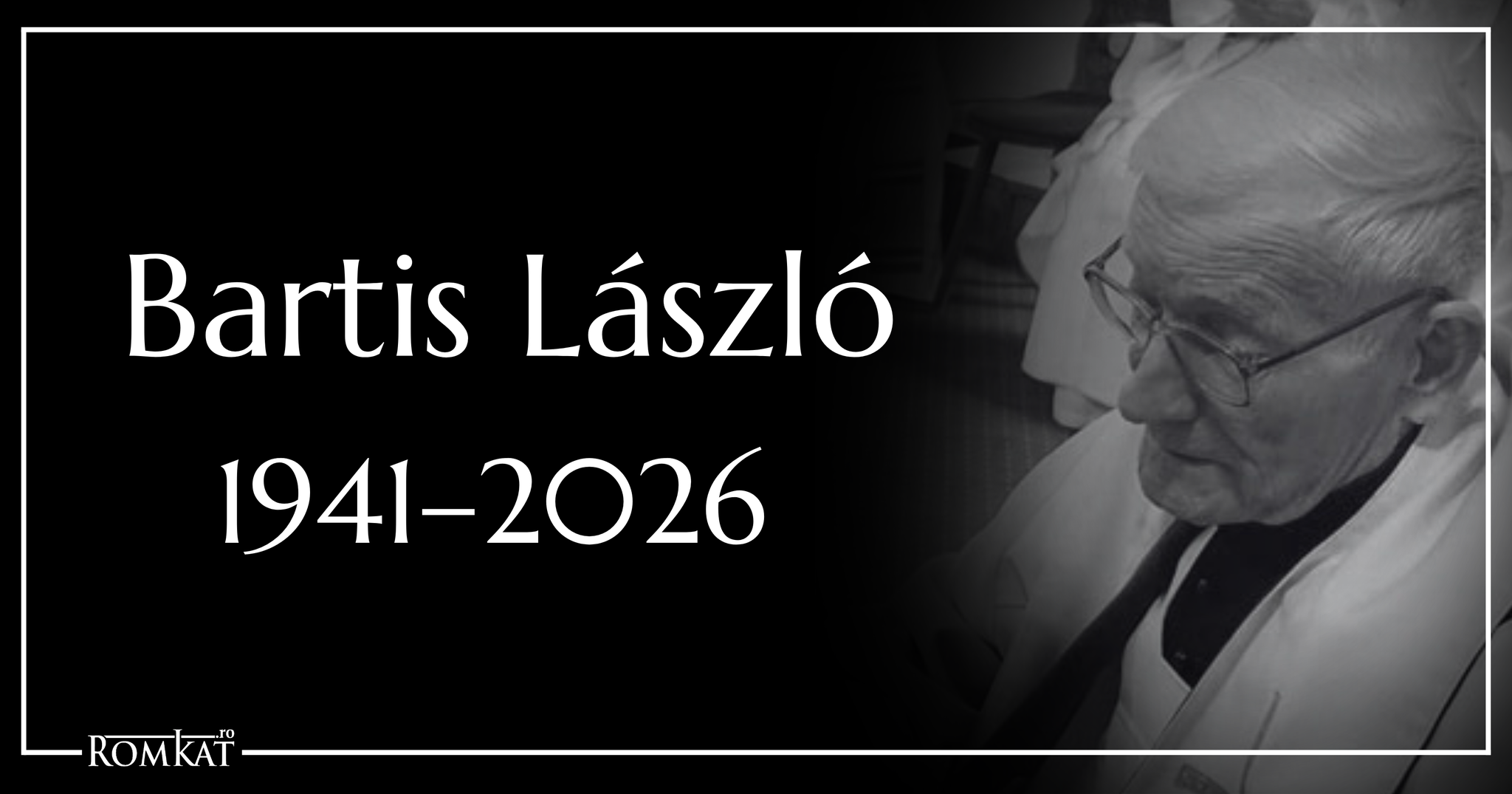 Elhunyt Bartis László c. esperes, ny. plébános