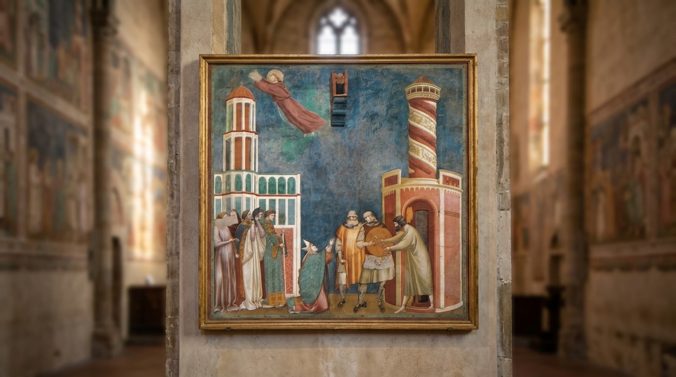 Giotto di Bondone, Szent Cecília Mestere: Szent Ferenc élete freskósorozat 28.
